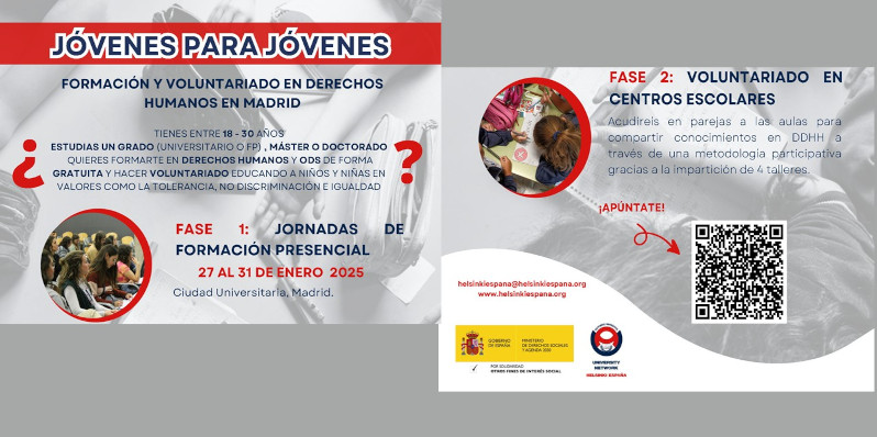  Enlace al Proyecto Voluntariado Jóvenes para Jóvenes. Helsinki España.